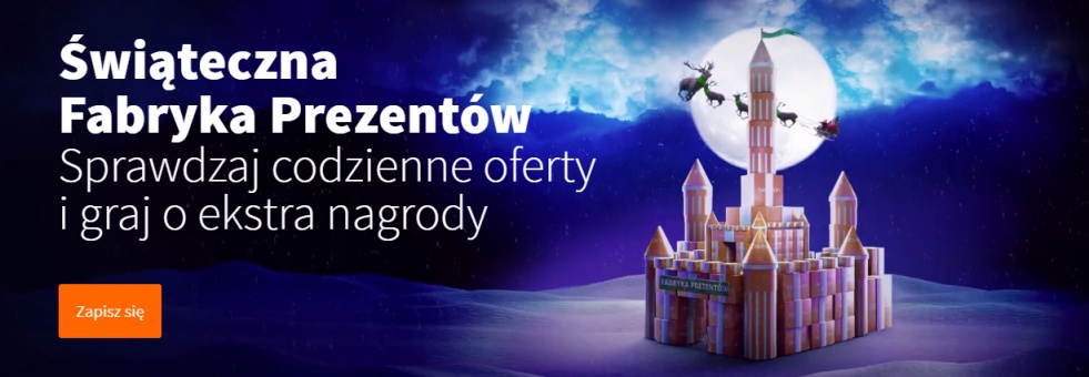 Betsson przygotował promocję   Świąteczna Fabryka Prezentów