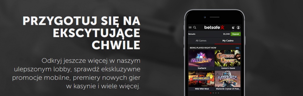 Przygotuj się na jeszcze więcej emocji w wersji mobilnej Kasyna Betsafe