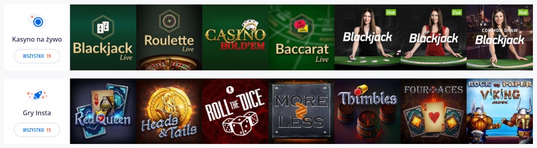 Gry hazardowe w ofercie Vulkan Vegas Casino